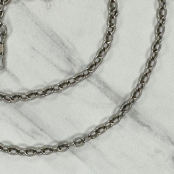 Silver Chain Link Purse Strap Replacement 46" Handbag Shoulder ✨ - Picture 5 of 10